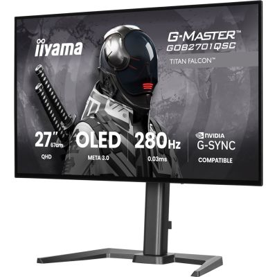 5. iiyama G-MASTER GOB2701QSC-B1 Computermonitor 68,6 cm (27") 2560 x 1440 px 2K Ultra HD OLED Schwarz