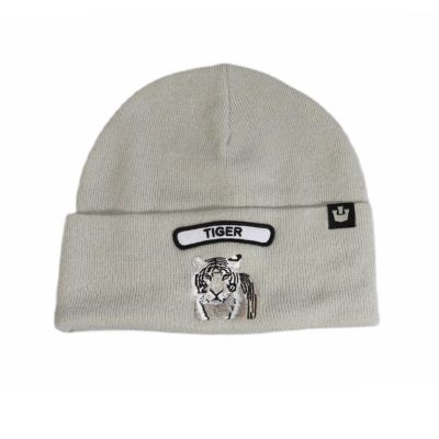Goorin Bros. Soft Rock Tiger Beanie, silberne Woll-Wintermütze - 107-1798-SIL