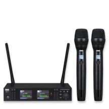 DNA XMIC 2 – Drahtloses Dual-Set bestehend aus 2 Handmikrofonen und einem Empfänger, UHF-Band 518–542 MHz