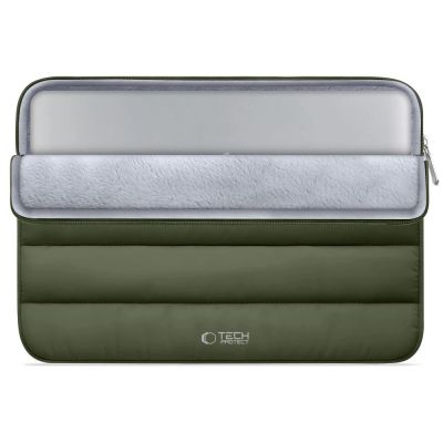 8. Tech-Protett Fluffy Laptoptasche 15-16 - Grün