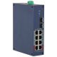 Dahua Technology CHS4210-8GT-110 Managed Network Switch L2 Gigabit Ethernet (10/100/1000) unterstützt PoE, DIN-Schienenmontage, Dunkelblau