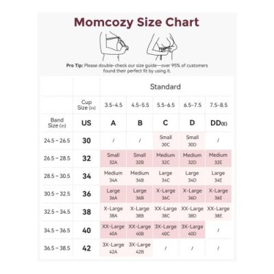 3. MOMCOZY YN21 Umstands- und Still-BH, Nude, Größe 3XL
