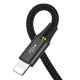 3. Baseus Kabel USB 4in1 Kabel, 2x Lightning / USB Typ C / Micro USB, Nylon geflochten 3.5A 1.2m schwarz (CA1T4-A01)
