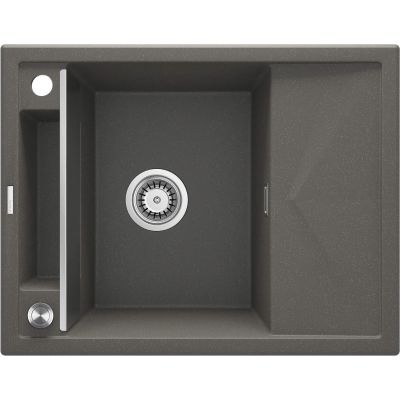 Magnetische Granitspüle, 1 Becken, mit Abtropffläche, ZRM T11A 5908212095058