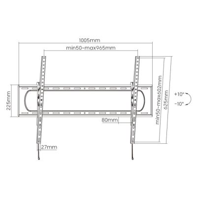 10. Equip 650339 TV-Halterung 3,05 m (120") Schwarz