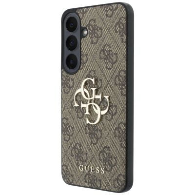 2. Guess Leder-Schutzhülle mit Metalllogo für Samsung Galaxy S26 FE – Braun
