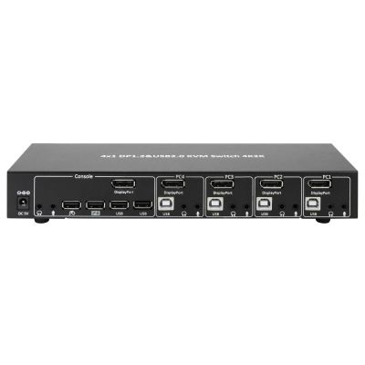 2. Techly IDATA DP-KVM4 KVM-Switch, rackmontierbar, schwarz