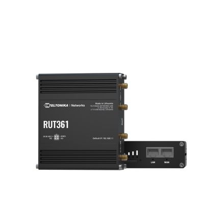 6. Teltonika Industrie-4G-LTE-Router RUT361 Cat 6 LTE, WiFi 4, 2x RJ45 100Mb/s, IP30