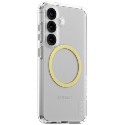2. CARE by PanzerGlass Flaggschiff Urban Combat Chardonnay QI Hülle für Samsung Galaxy S25 – Transparent
