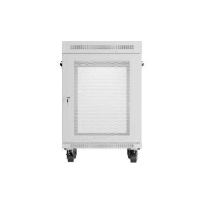 21. LANBERG Standschrank 19" 15U 600x600 LCD Grau