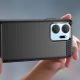 5. Carbon Case Hülle für Honor Play 40 Plus / Honor X7a flexible Silikon-Carbon-Hülle schwarz
