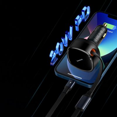 15. Baseus Enjoyment 2in1 Autoladegerät 30W schwarz (CGTX000001)