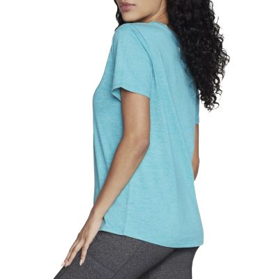 3. Skechers Go Dri Swift T-Shirt TS104-WAQ Blau XS