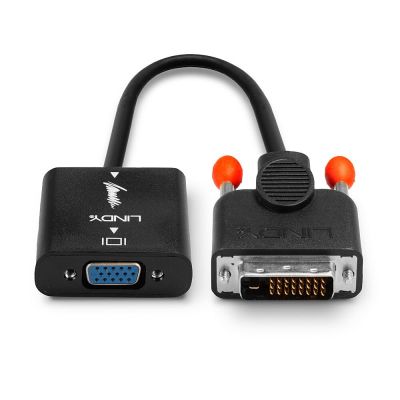 5. Lindy 38189 0,1 m DVI-D VGA (D-Sub) Kabeladapter Schwarz