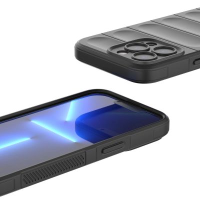 16. Magic Shield Case für iPhone 13 Pro Max flexible gepanzerte Hülle rot