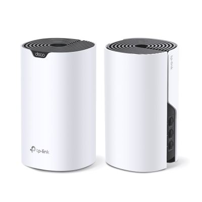 3. TP-LINK | AC1900 WLAN-System für das ganze Haus | Deco S7 (2er-Pack) | 802.11ac | 10/100/1000 Mbit/s | Ethernet-LAN-Anschlüsse (RJ-45): 1 | Mesh-Unterstützung: Ja | MU-MIMO: Ja | Kein mobiles Breitband | Antennentyp: Intern