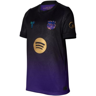 2. Nike FC Barcelona Auswärtstrikot 2026/27 für Kinder, Lila-Schwarz, II1674 505