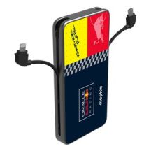 Powerbank Mophie Powerstation Plus 10K Red Bull Racing – Powerbank 10000 mAh mit integriertem USB-C- und Lightning-Kabel (1x USB-C-Anschluss)