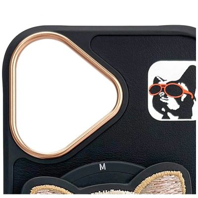 7. Nimmy Glasses Cool nag MagSafe Hülle für iPhone 16 - Schwarz
