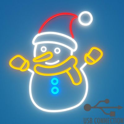 9. NEON-SCHNEEMANN-WANDLAMPE