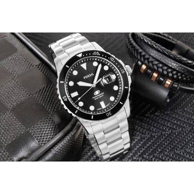 5. FOSSIL Herrenuhr Blue FS6032 + Box