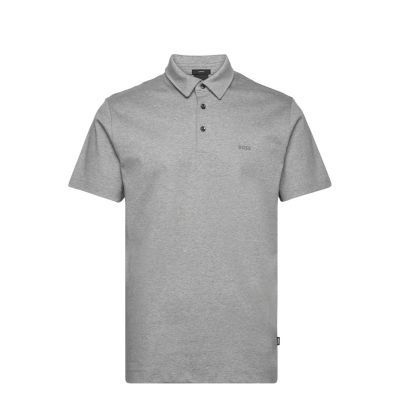 BOSS Palosh 30 Silber Slim Fit Herren-Polohemd Grau (50471335-041)