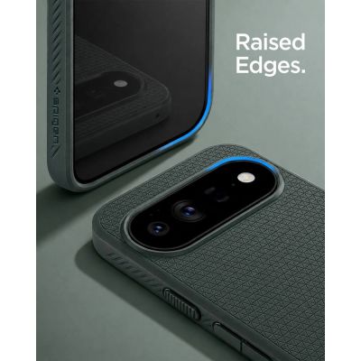 8. Spigen Liquid Air Mag MagSafe Hülle für Google Pixel 11 Pro XL – Dunkelgrün