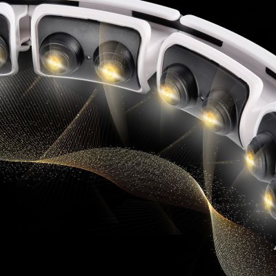 4. Hula Hop HMS HHM16 mit Magnet und Gewicht, weiß + Zähler