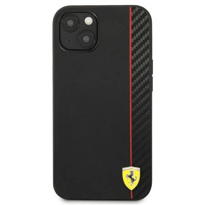 3. Ferrari FESAXHCP13SBK iPhone 13 mini 5,4" schwarz/schwarz Hardcase On Track Carbon Stripe