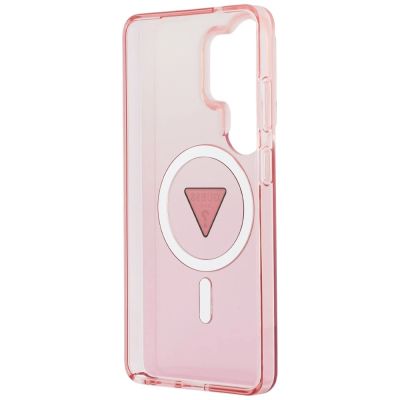 7. Guess IML Gradient Triangle MagSafe Hülle für Samsung Galaxy S26 Ultra – Pink