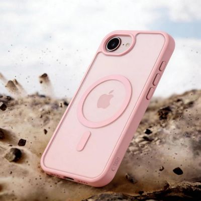 7. Tech-Protect BasicMag MagSafe Hülle für iPhone 16e / 17e – Mattrosa