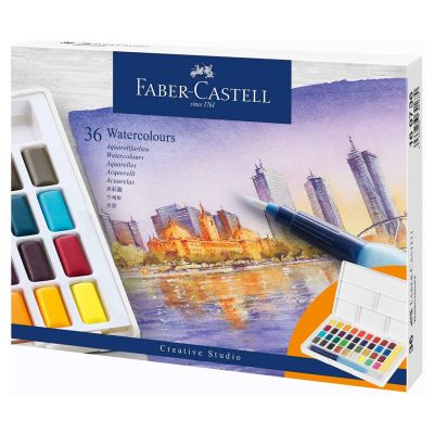 4. FABER CASTELL CS Aquarellfarben, 36 Farben, Würfel