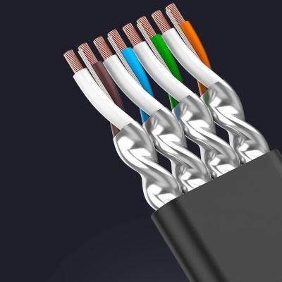 22. Ugreen Internet Netzwerkkabel Ethernet Patchkabel RJ45 Cat 7 STP LAN 10 Gbps 3m Schwarz (NW106 11262)
