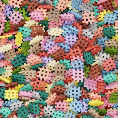 6. Marioinex Mini-Waffel-Bausteine, 200 Teile, Pastell