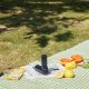 5. Jisulife Handventilator Life8 Mini tragbarer USB-Ventilator mit Powerbank-Funktion 2000 mAh und Taschenlampe – Blau