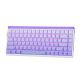 15. HERO84 HE Tastatur mit Dichtung, Weiß+Lila+Farbverlauf+HELL JadeKing Schalter RGB AULA