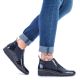 66. Rieker W R474 Schlangenleder Stiefeletten schwarz
