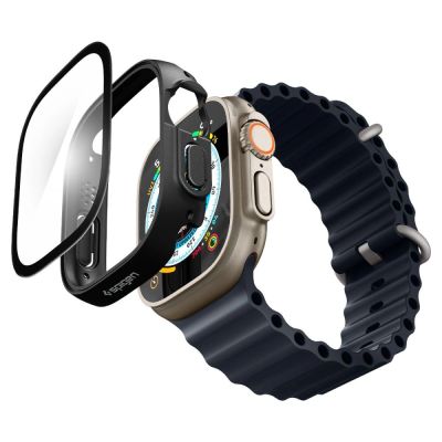 6. Spigen Thin Fit 360 Hülle für Apple Watch Ultra (49 mm) – Schwarz