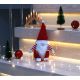 10. Dekorativer Weihnachtsmann mit Geschenktüte, 25 cm, rot