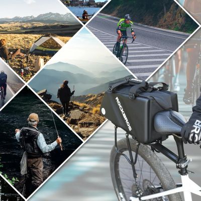 11. Rockbros 30140090001 Fahrradtasche für Kofferraum 11,6 l – Schwarz