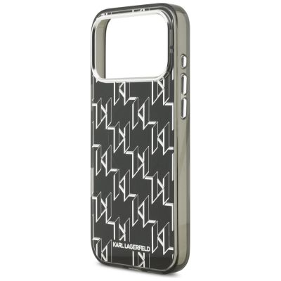 6. Karl Lagerfeld IML KL Monogram MagSafe Case für iPhone 17 Pro Max – Schwarz