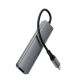 3. Acefast J18 USB-Hub USB-C 6-in-1 HDMI 4K 60Hz PD90W Dockingstation – Grau