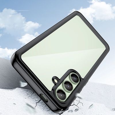 6. Outer Space Case Silikonhülle mit Gelrahmen für Samsung Galaxy S24 FE – Schwarz