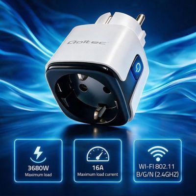 2. QOLTEC SMART WLAN-STECKDOSE 16A | TIMER WATTMETER | TUYA