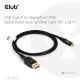 3. USB-C auf DP 1M/M/M CAC-1559 Club3D Kabel