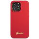 3. Guess GUHCP13XLSLMGRE iPhone 13 Pro Max 6,7" rot/burgund Hartschale Silikon Vintage Gold Logo