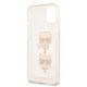 7. Karl Lagerfeld Glitzer Karl's & Choupette Head Case für iPhone 13 mini - Gold