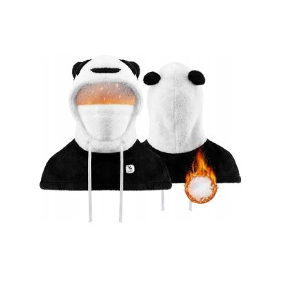 Qunature Kinder-Sturmhaube Panda Fleece M