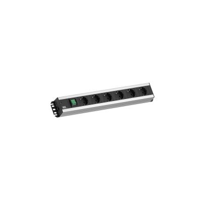 Bachmann 300.003 2 m Verteiler 6 x Netzwerkdosen Innenbereich Schwarz