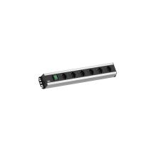 Bachmann 300.003 2 m Verteiler 6 x Netzwerkdosen Innenbereich Schwarz